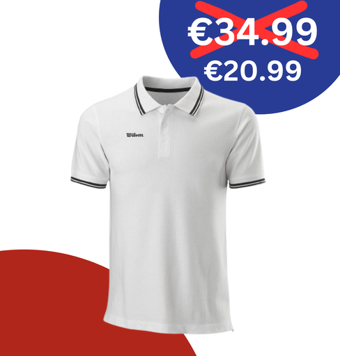 [WILWRA794301] M TEAM II COTTON POLO WH