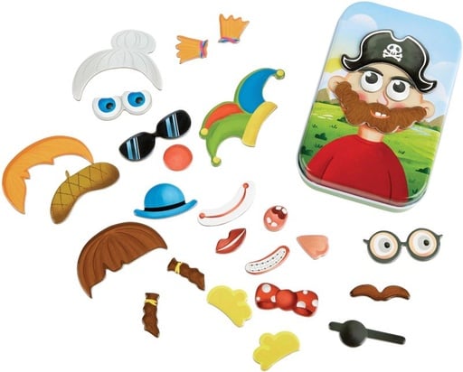 [MST401916000476-E0476A] HAPE EARLY EXPLORER ΞΥΛ.MAGNETIC FUNNY FACE