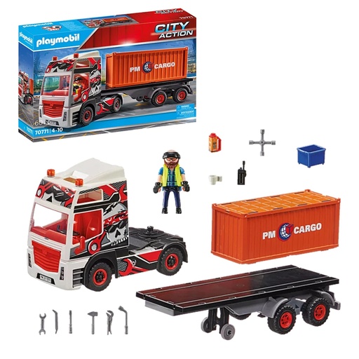 [PM70771] PLAYMOBIL CITY ACTION - CARGO TRUCK WITH CONTAINER
