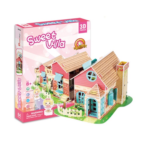 [CFP615h] 3D PUZZLE - SWEET VILLA
