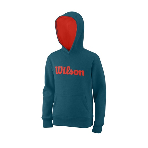 [WILWRA769219] SCRIPT COTTON PO HOODY Y BLUE CORAL/F