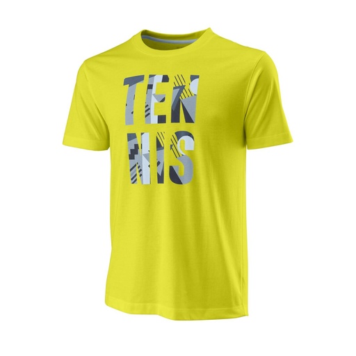 [WILWRA804803] STACKED TENNIS TECH TEE SULPHUR SP