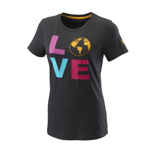 [WILWRA810501] LOVE EARTH TECH TEE W BK