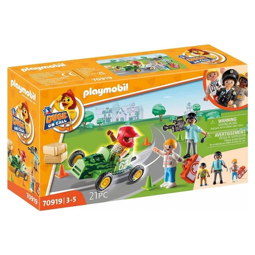 [PM70919] PLAYMOBIL D.O.C. - AMBULANCE ACTION: HELP THE RACING DRIVER