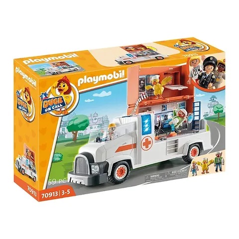 [PM70913] PLAYMOBIL D.O.C. - AMBULANCE WITH FOLD-OUT MOBILE HOSPITAL