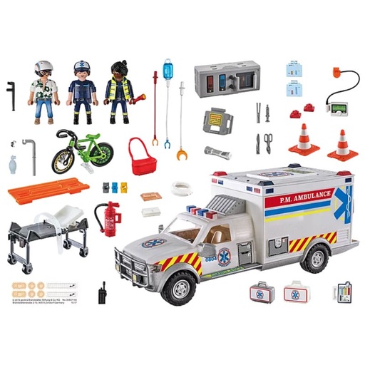 [PM70936] PLAYMOBIL CITY ACTION - RESCUE VEHICLE: AMBULANCE WITH LIGHT & SOUND