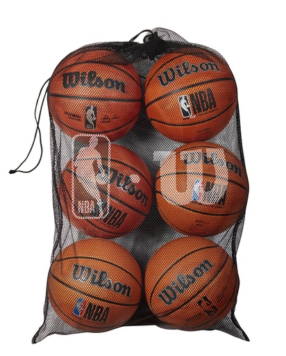 [WILWTBA70030] NBA 6 BALL MESH CARRY BAG BL