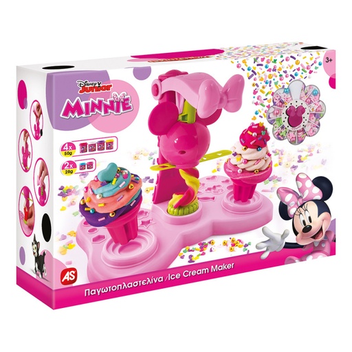 [AS1045-03595] DOUGH ICE CREAM MAKER MINNIE WITH 4 DOUGH