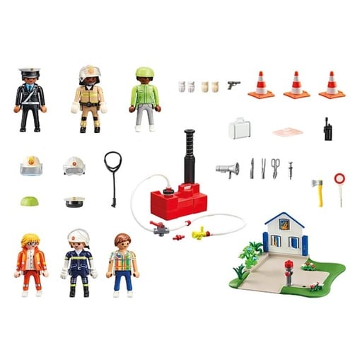 [PM70980] PLAYMOBIL MY FIGURES - RESCUE MISSION FIRE