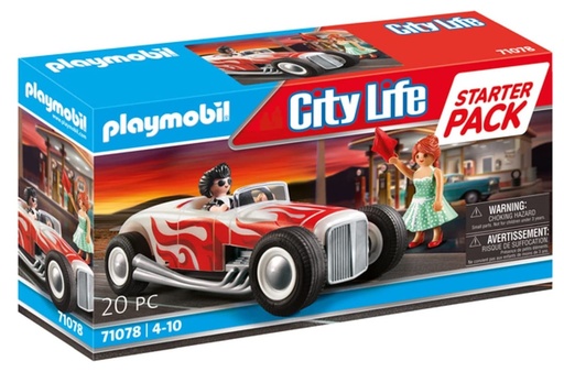 [PM71078] PLAYMOBIL CITY LIFE - STARTER PACK HOT ROD