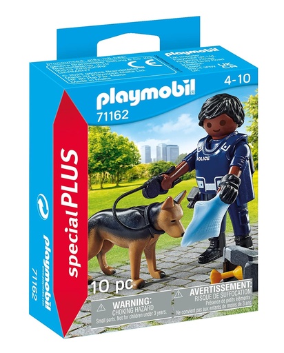 [PM71162] PLAYMOBIL SPECIAL PLUS - POLICEMAN WITH DOG