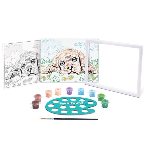 [AS1038-41012] PAINT & FRAME LOVING PUPPY
