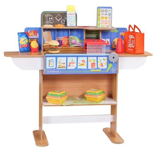 [KK20256] KIDKRAFT 2-IN1 RESTAURANT & DELIVERY (20256)