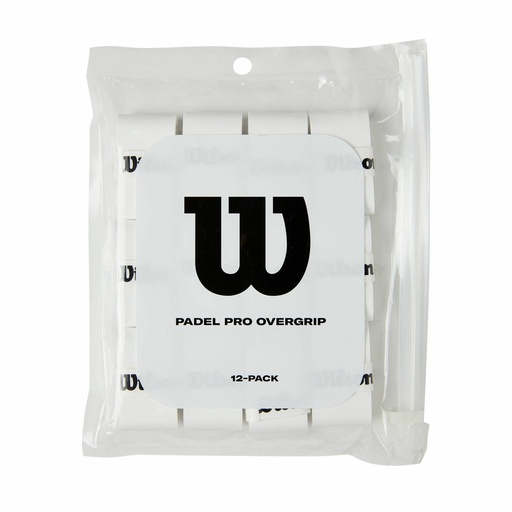 [WILWR8906501001] PRO OVERGRIP PADEL 12PK White
