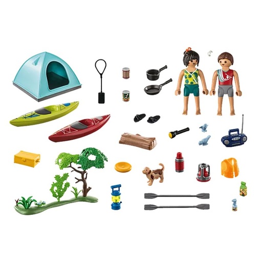 [PM71425] PLAYMOBIL FAMILY FUN - CAMPSITE WITH CAMPFIRE