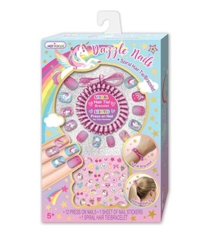 [HF030UC] DAZZLE NAILS  + SPIRAL HAIR TIE/BRACELET