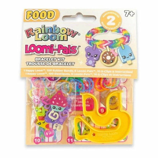 [MST401948025269-A0071] CDL RAINBOW LOOM LOOMI-PALS FOOD BRACELET