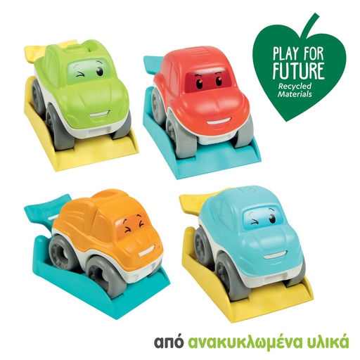 [AS1000-17429] ΒΡΕΦΙΚΟ ΠΑΙΧΝΙΔΙ ΑΥΤΟΚΙΝΗΤΑΚΙΑ RUN & ROLL ΑΠΟ ΑΝΑΚΥΚΛΩΜΕΝΑ ΥΛΙΚΑ (24 ΤΜΧ)