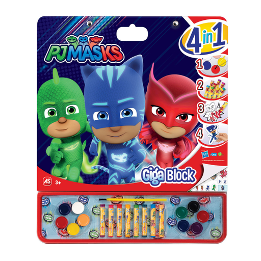 [AS1023-62739] GIGA BLOCK 4 IN 1 PJ MASKS