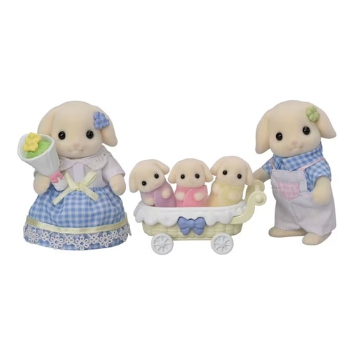 [EP5735] SYLVANIAN FLORA RABBIT FAMILY