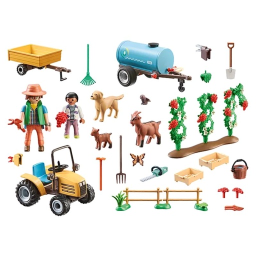 [PM71442] PLAYMOBIL COUNTRY - TRACTOR WITH TRAILER AND WATER TANK