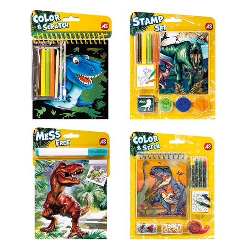 [AS1023-61006] ΣΕΤ ΖΩΓΡΑΦΙΚΗΣ POCKET DINOSAURS ASSORT OF 4