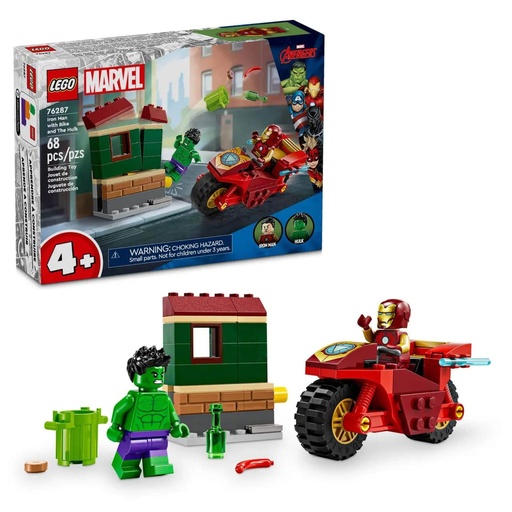 [LE76287] LEGO MARVEL - IRON MAN WITH BIKE AND THE HULK