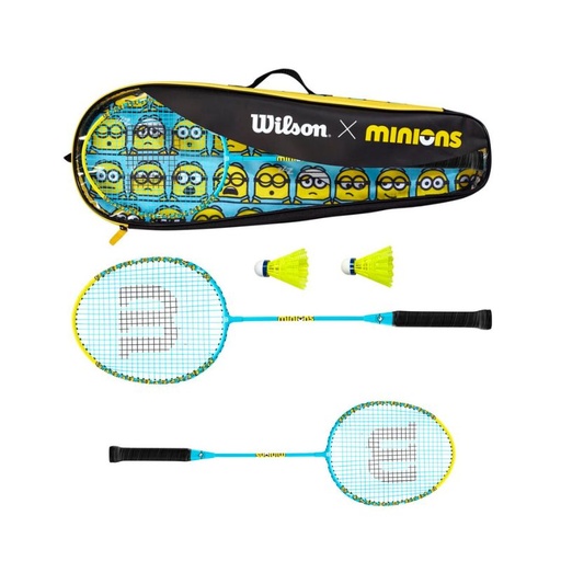[WILWR105710F2] MINIONS 2.0 JR BADMINTON SET 2