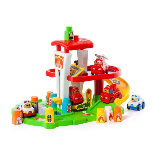 [MOL19464] MOLTO FIRE STATION + 10 BLOCKS + 1 CAR