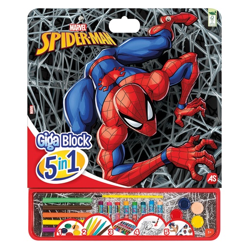 [AS1023-62752] ΣΕΤ ΖΩΓΡΑΦΙΚΗΣ GIGA BLOCK 5 IN 1 SPIDER-MAN MARVEL