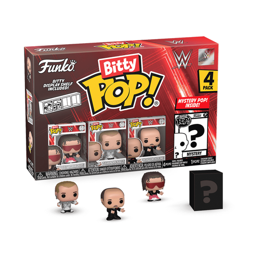 [EN091841-75461] FUNKO BITTY POP! 4-PACK: WWE - BRET HART VINYL FIGURES